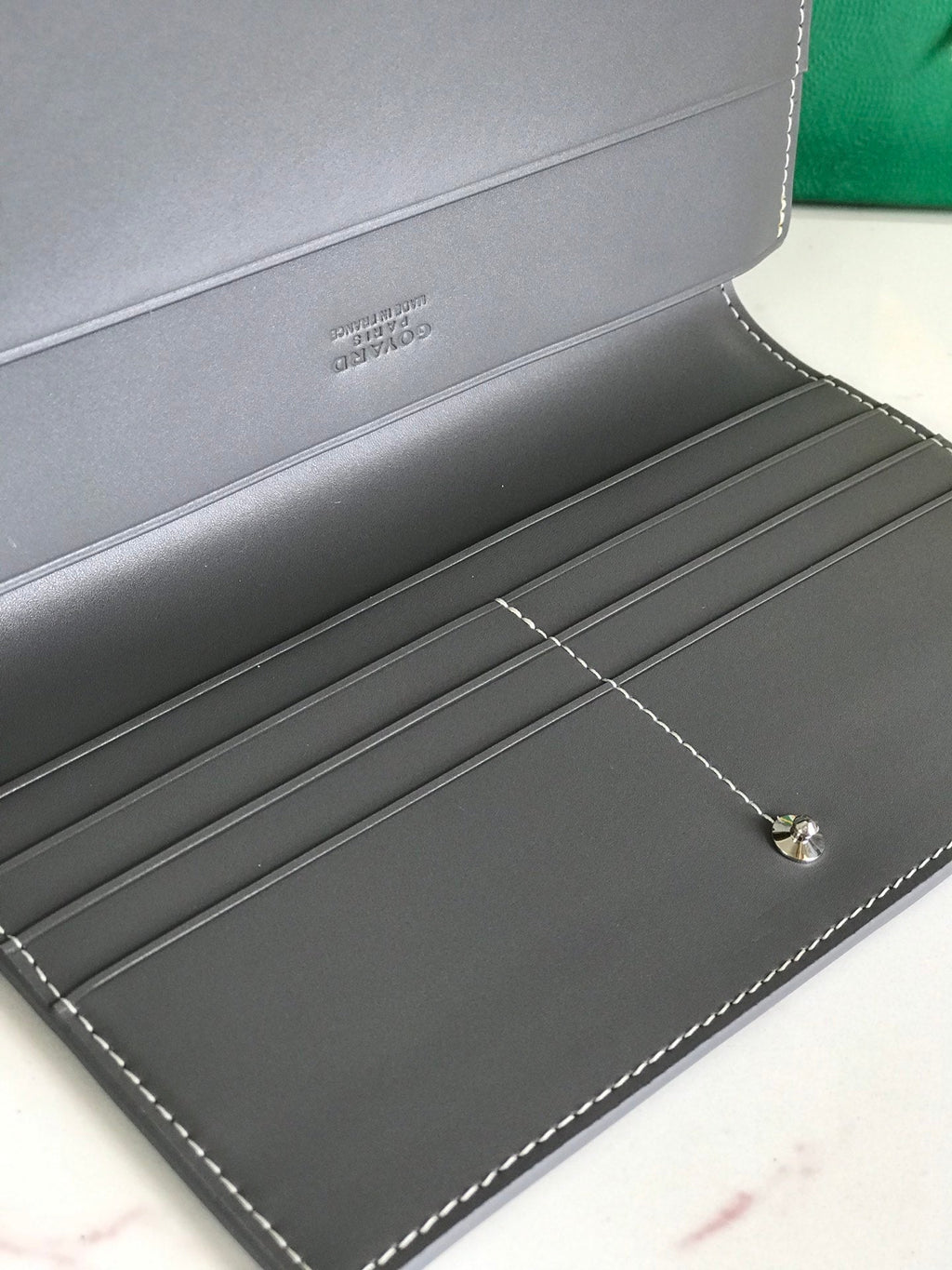 Goyard Richelieu Wallet 19 in Gray Goyardine Canvas