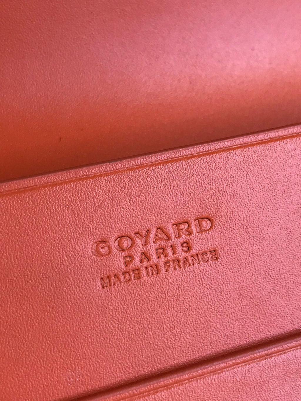 Goyard Richelieu Wallet 19 in Orange Goyardine Canvas