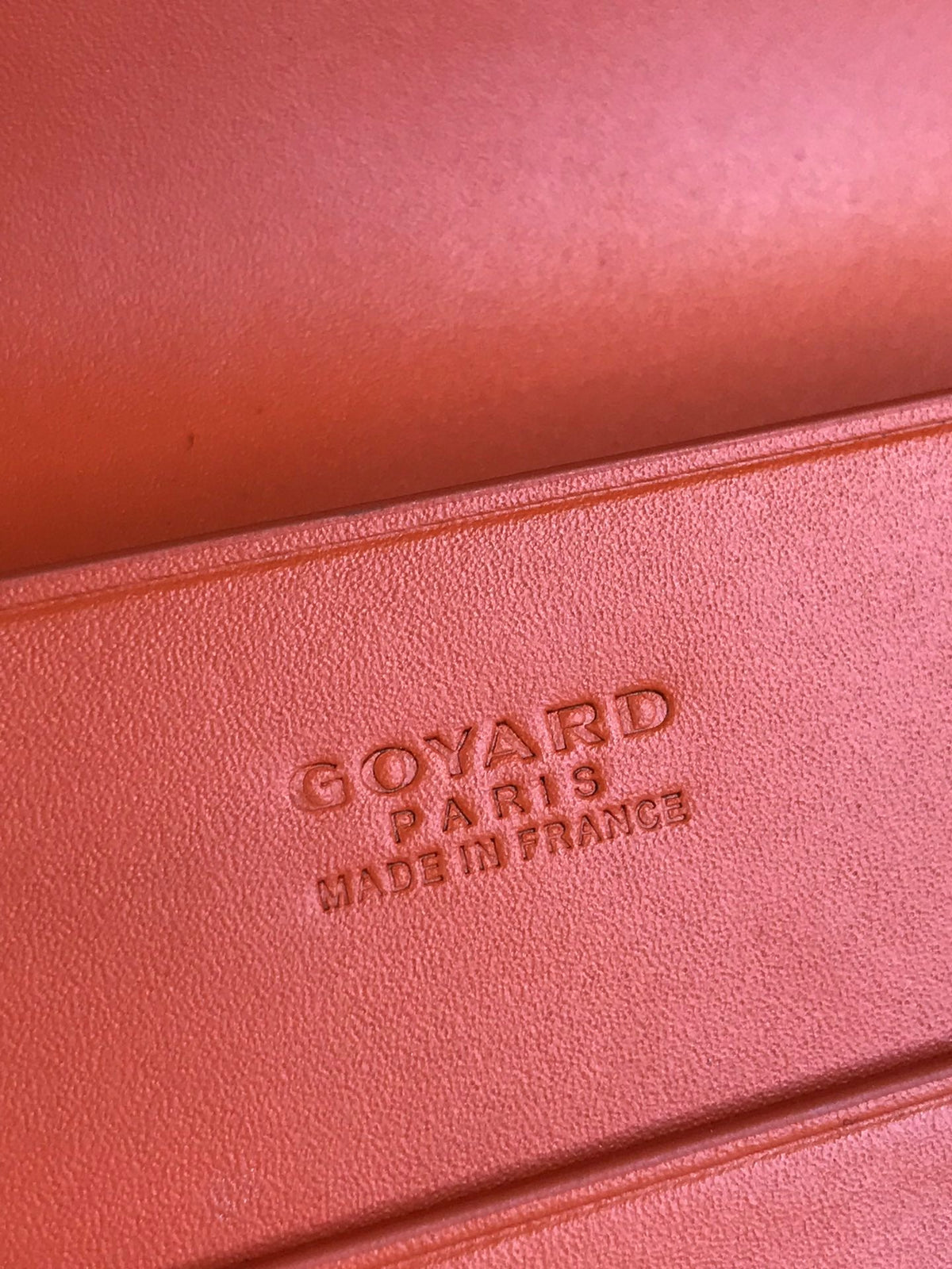 Goyard Richelieu Wallet 19 in Orange Goyardine Canvas
