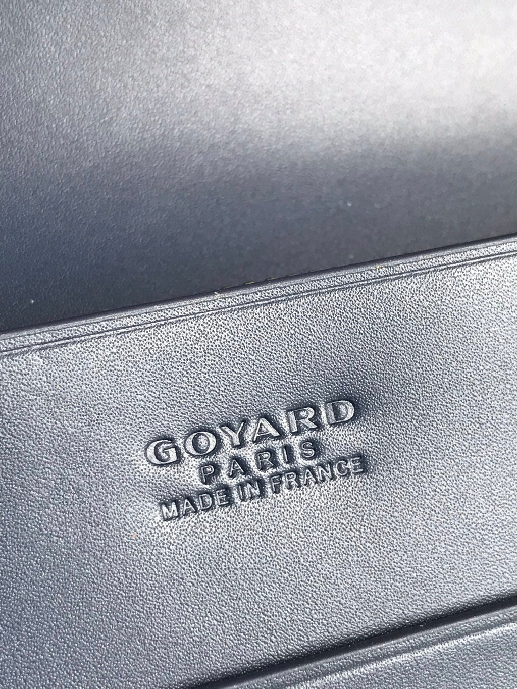 Goyard Richelieu Wallet 19 in Navy Blue Goyardine Canvas