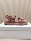 Dior Back-Strap Sandals 25S in Baby Pink Calfskin