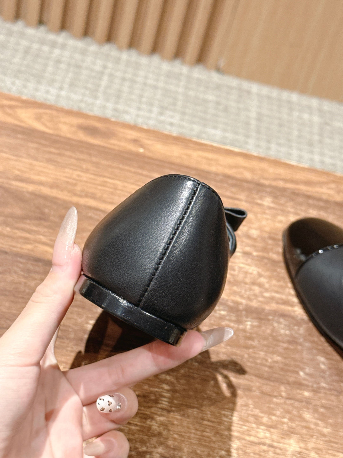 Chanel 25S Ballet Mary Janes Black in Calfskin and Patent Calfskin