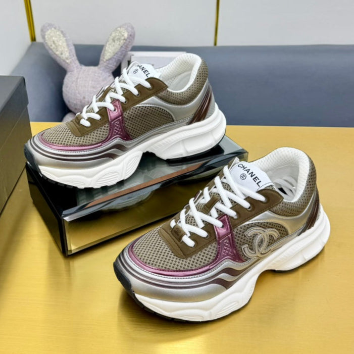 Chanel Dad Sneaker in Colorful Calfskin and Breathable Mesh