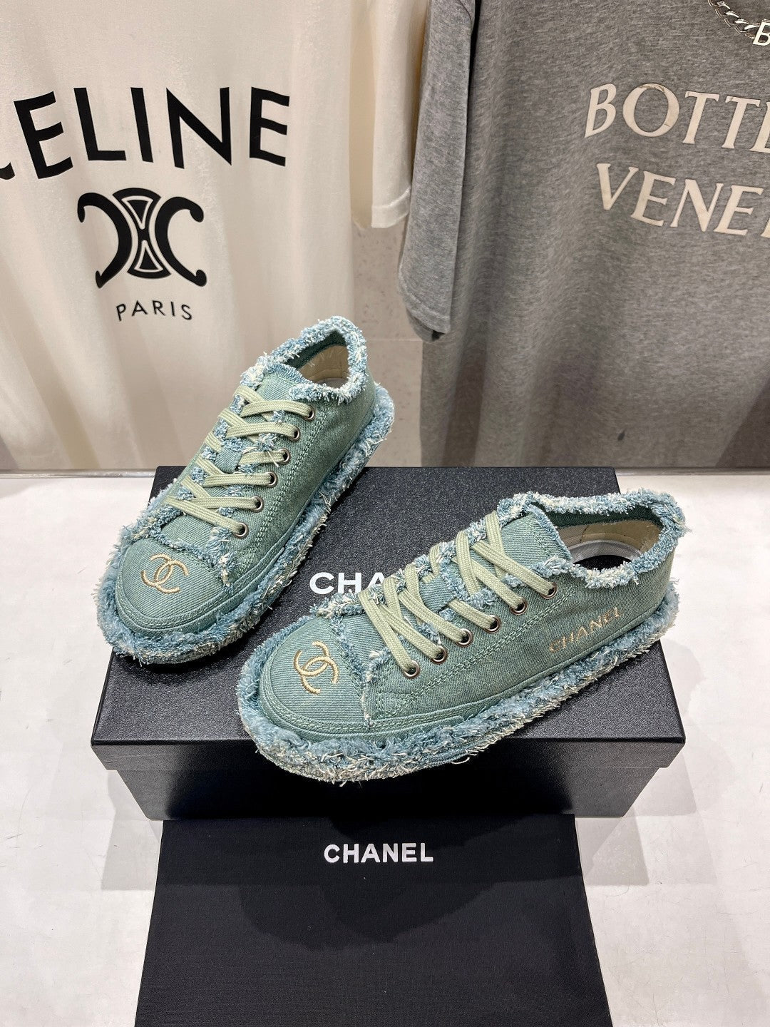 Chanel Sneaker Arctic Blue Denim