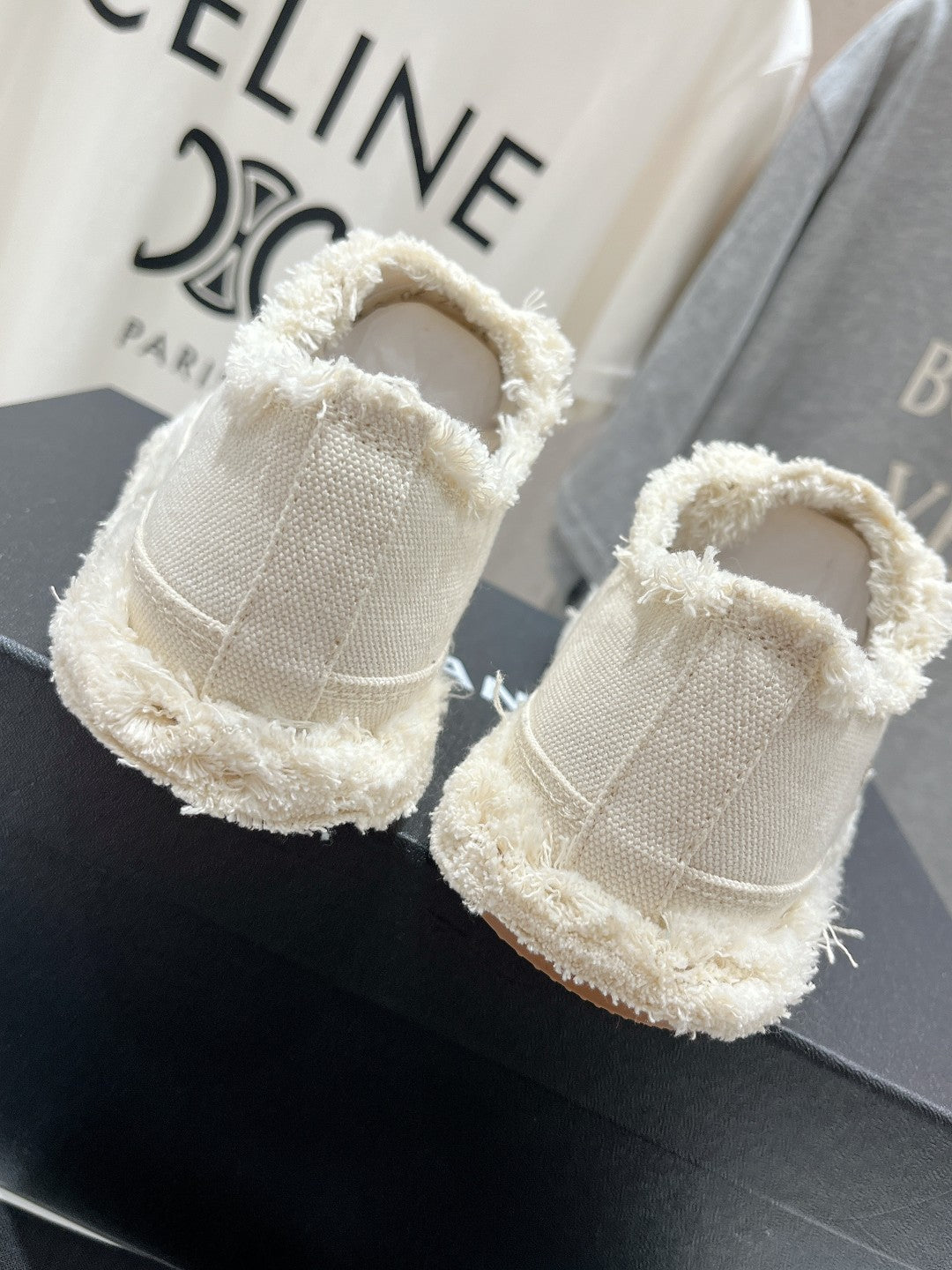 Chanel Sneaker White Denim Fabric