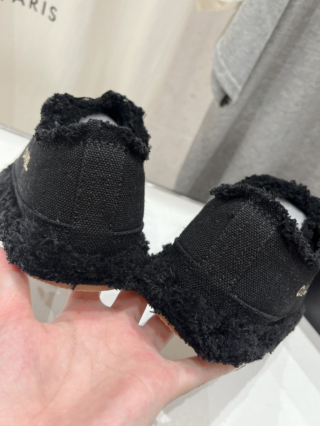 Chanel Sneaker Black Denim Fabric