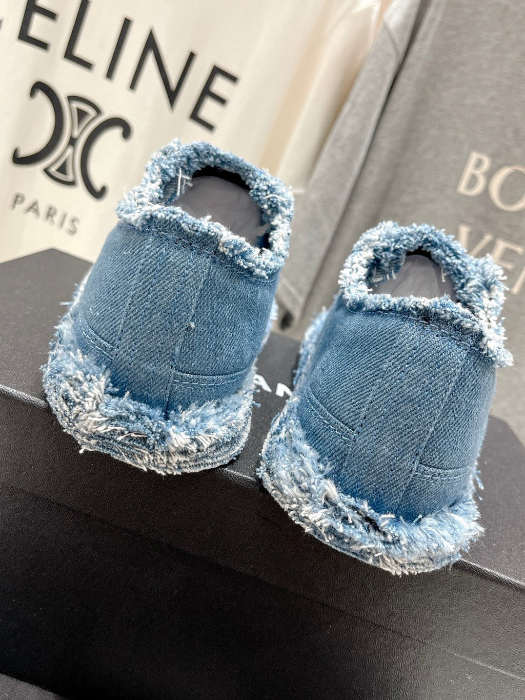 Chanel Sneaker Sky Blue Denim Fabric