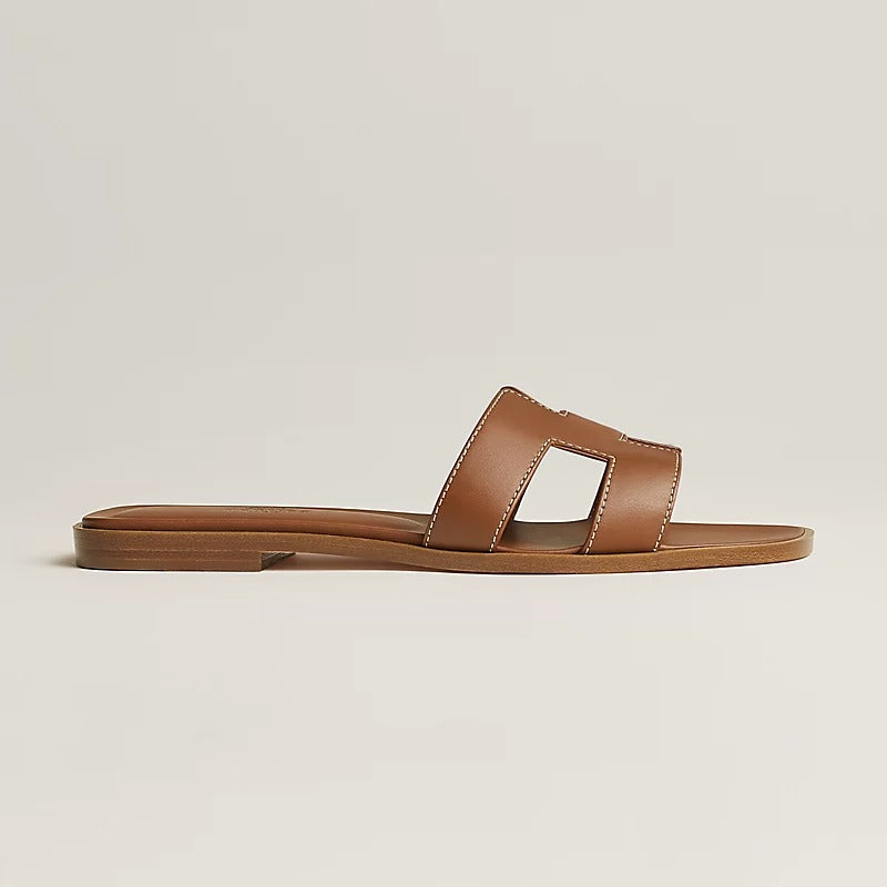 Hermes 0RAN Sandal Brown