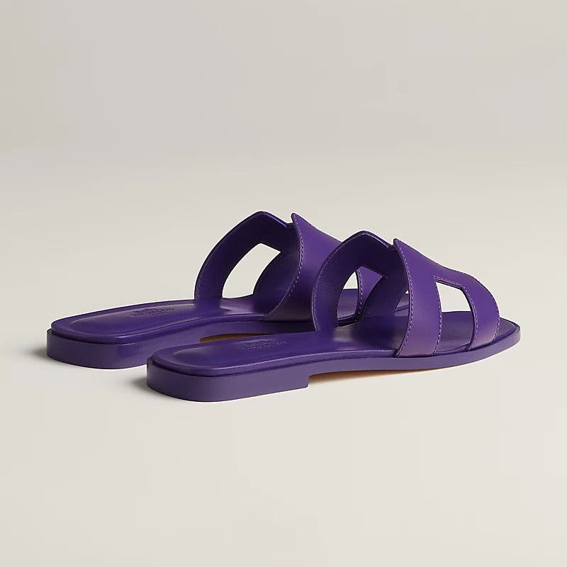 Hermes 0RAN Sandal Violet Majorette