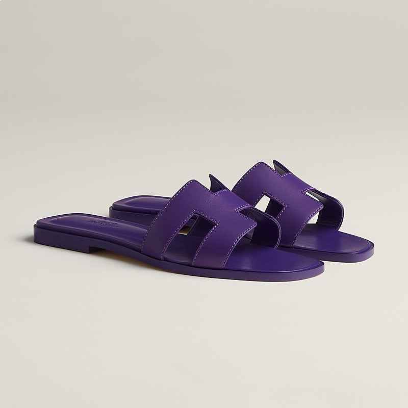 Hermes 0RAN Sandal Violet Majorette