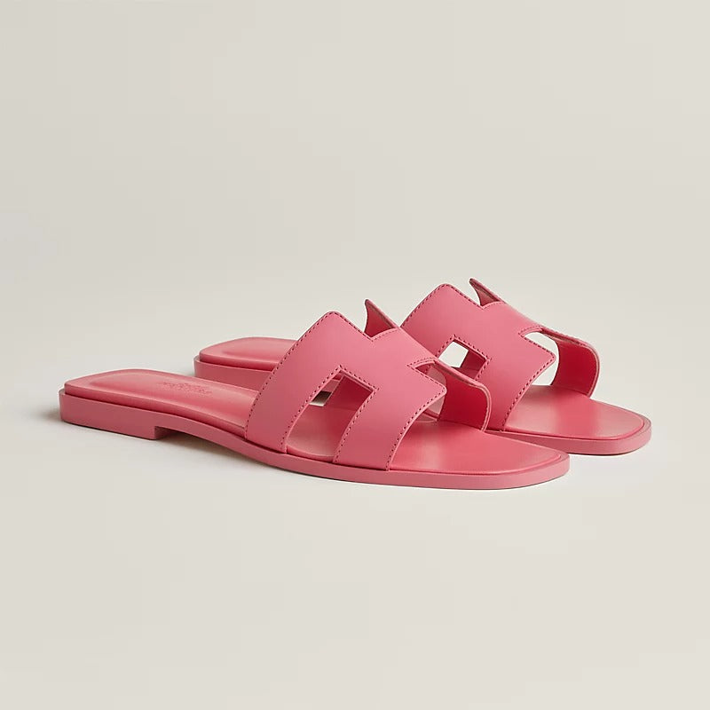 Hermes 0RAN Sandal Rose Petale