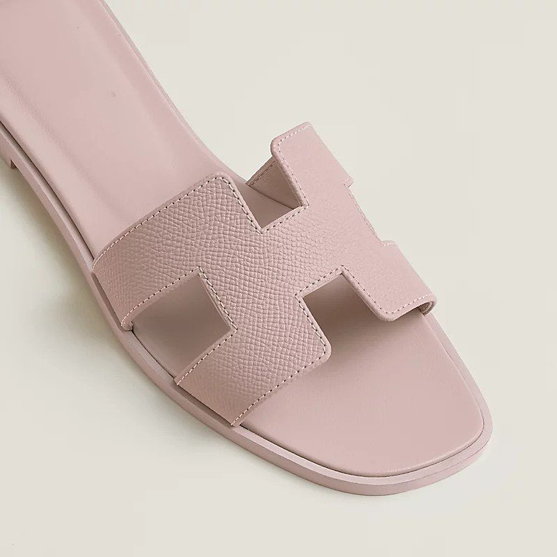 Hermes 0RAN Sandal Rose Porcelaine