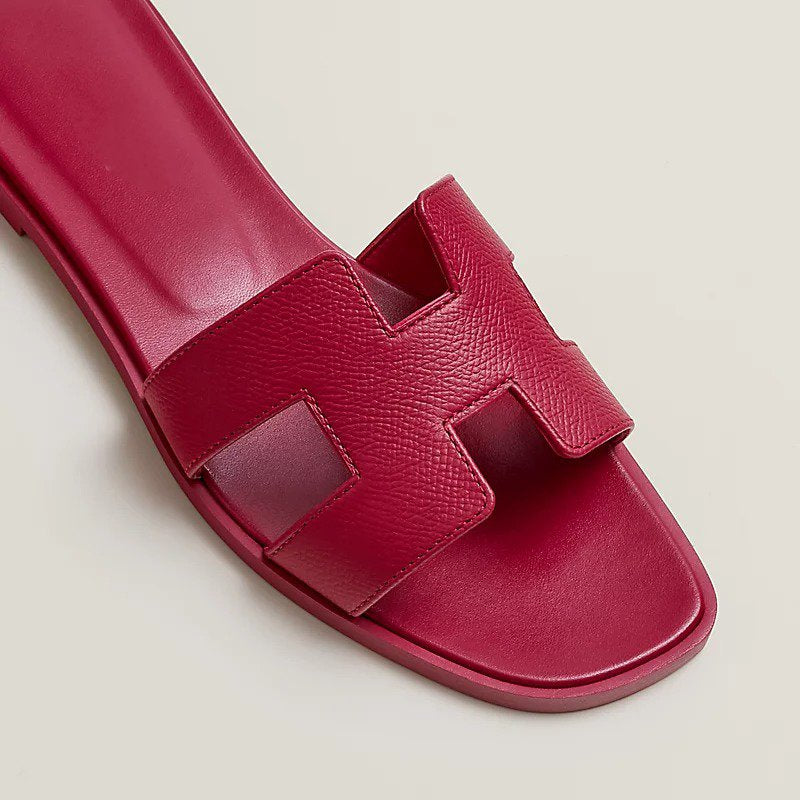 Hermes 0RAN Sandal Rose Magenta
