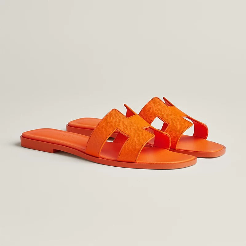 Hermes 0RAN Sandal Orange Sunset