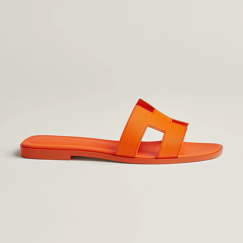 Hermes 0RAN Sandal Orange Sunset