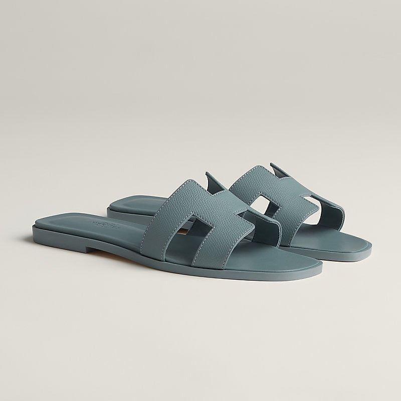 Hermes 0RAN Sandal Gris Antarctique
