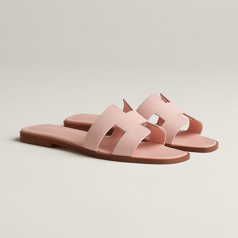 Hermes 0RAN Sandal Rose Pale