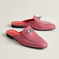 Hermes 0Z Mule Rose Aphrodite