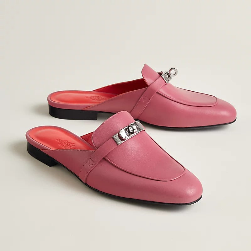 Hermes 0Z Mule Rose Aphrodite