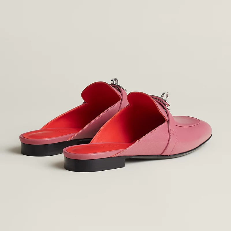 Hermes 0Z Mule Rose Aphrodite