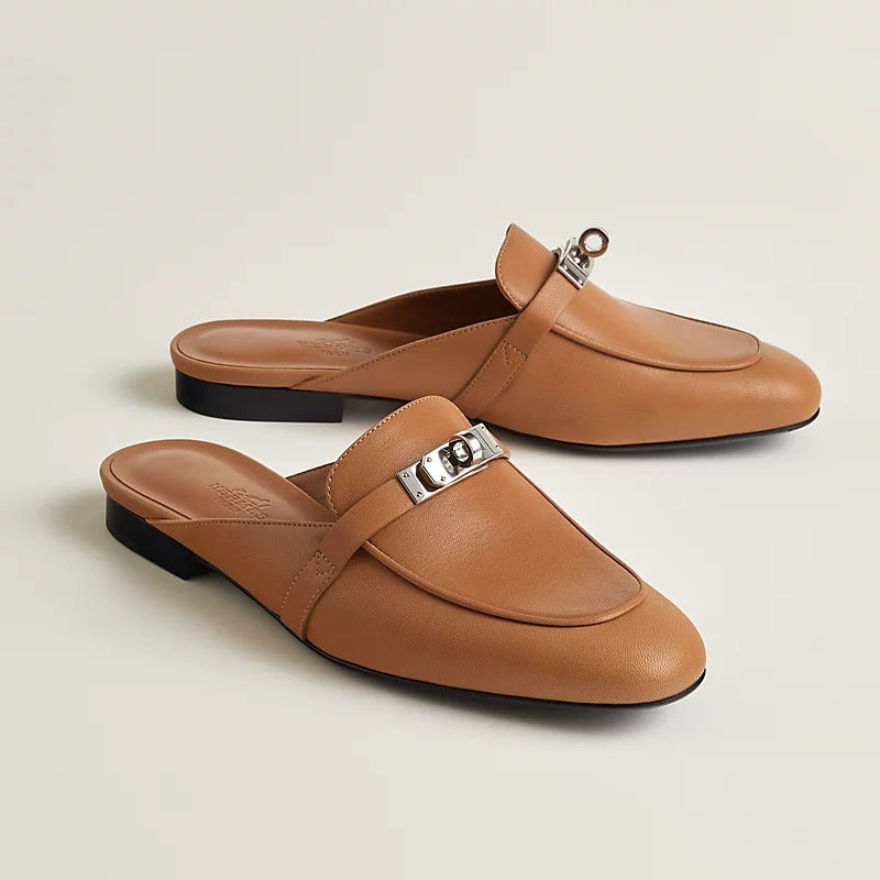 Hermes 0Z Mule Light Naturel