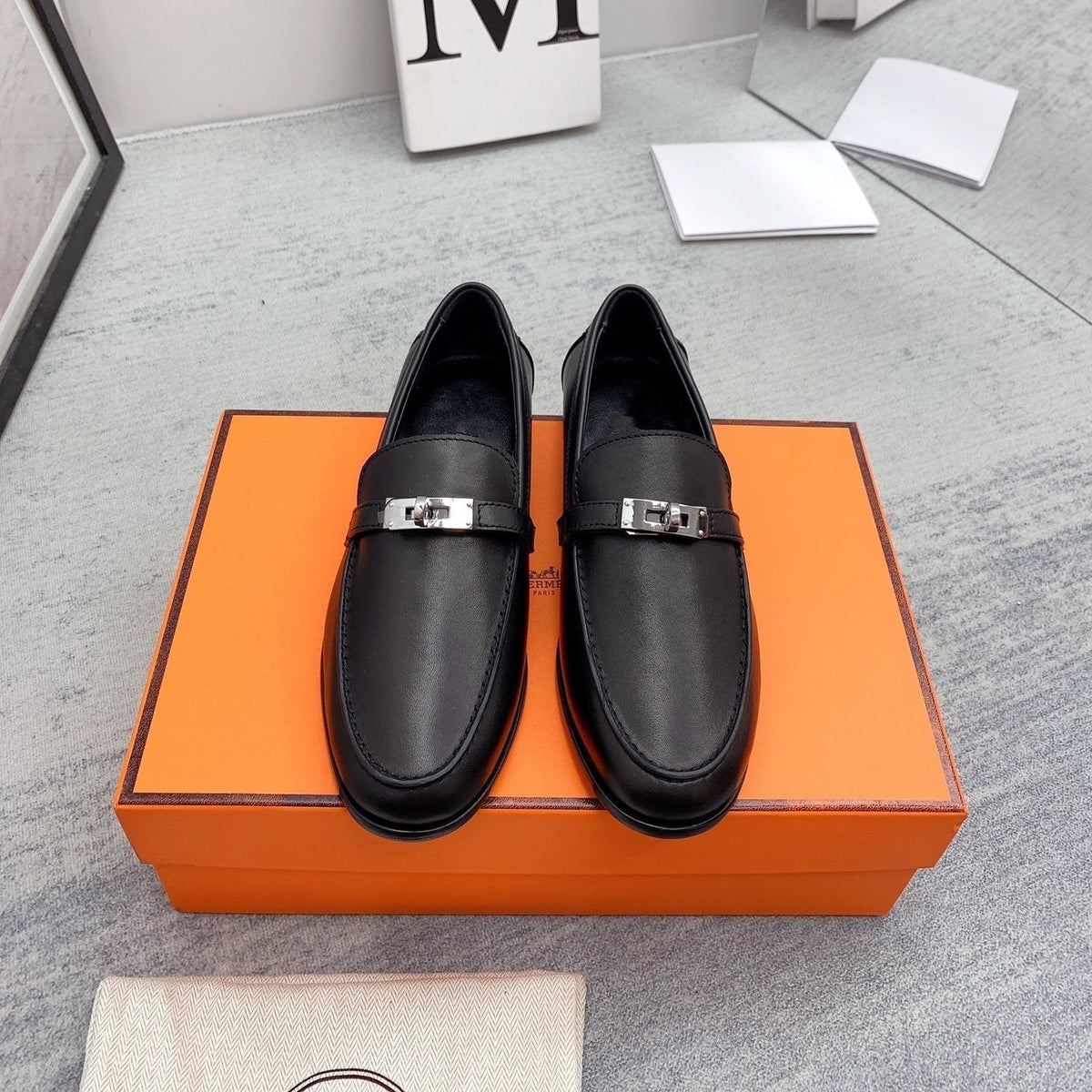 Hermes Destin Loafer Black